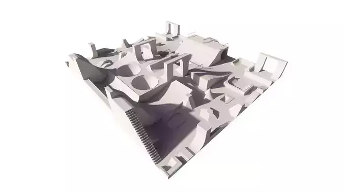 Skatepark-Skate Park PACK  3D model
