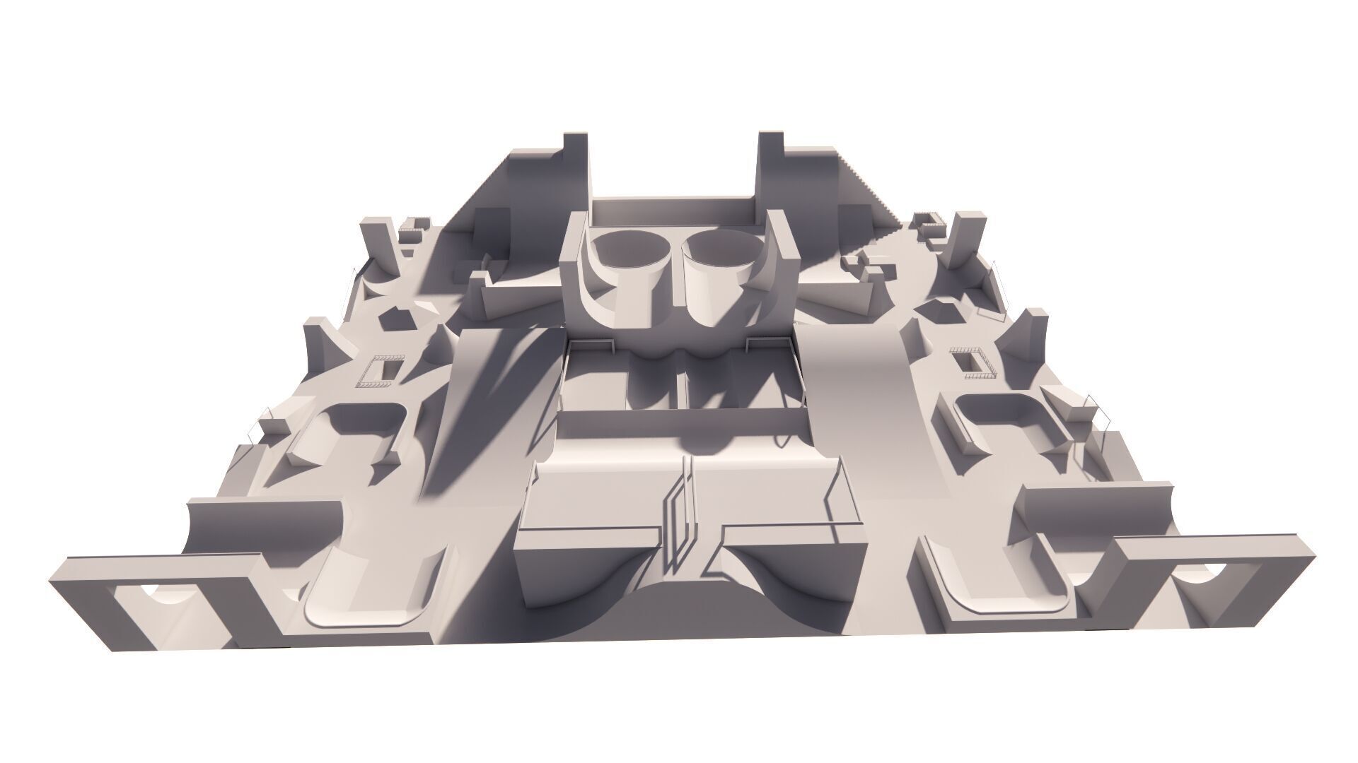 Skatepark-Skate Park PACK  3D model_5