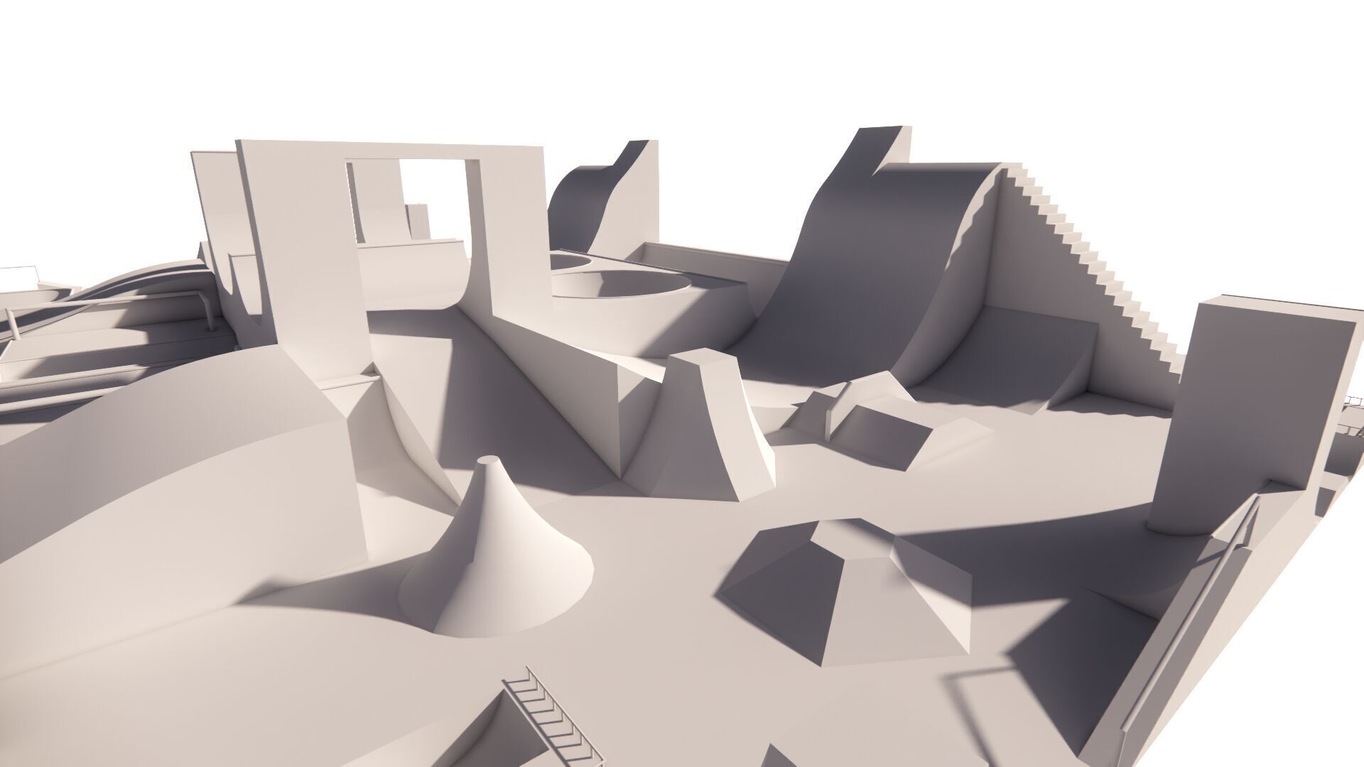 Skatepark-Skate Park PACK  3D model_8