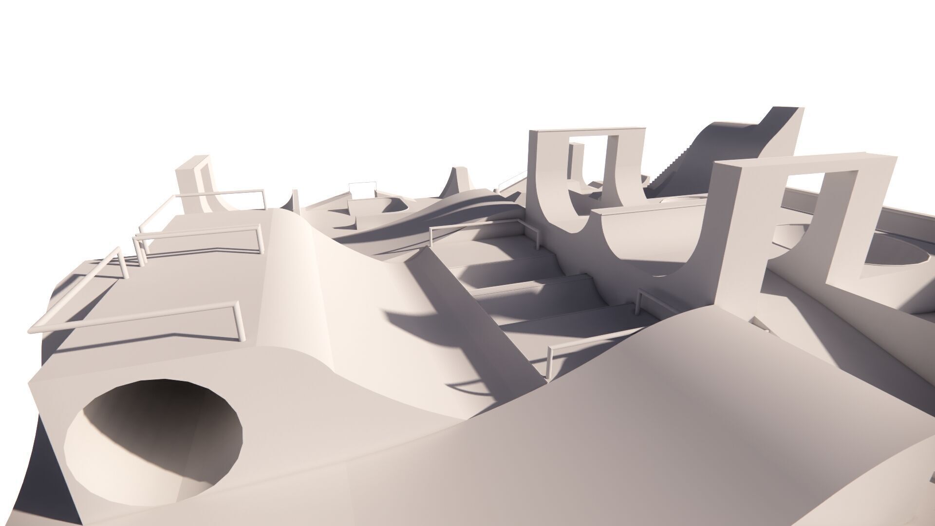 Skatepark-Skate Park PACK  3D model_11