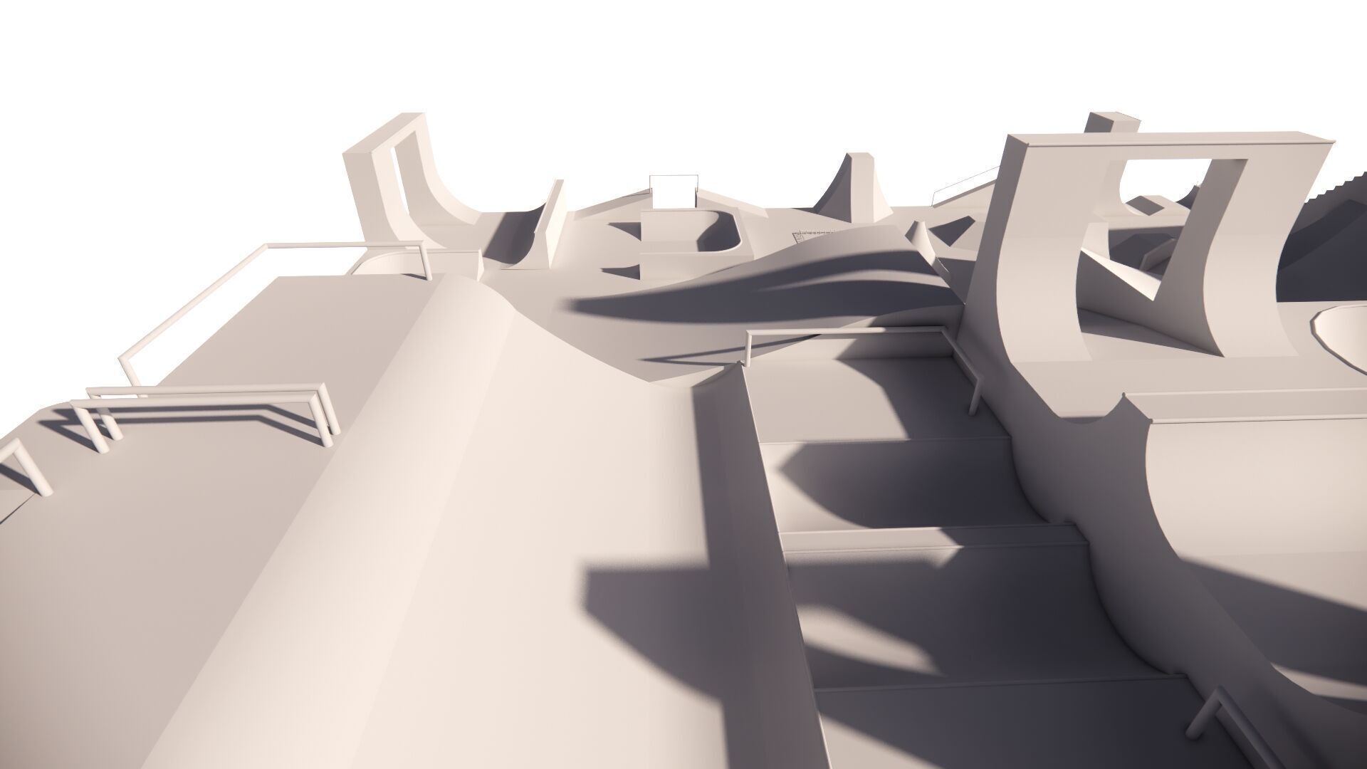 Skatepark-Skate Park PACK  3D model_10