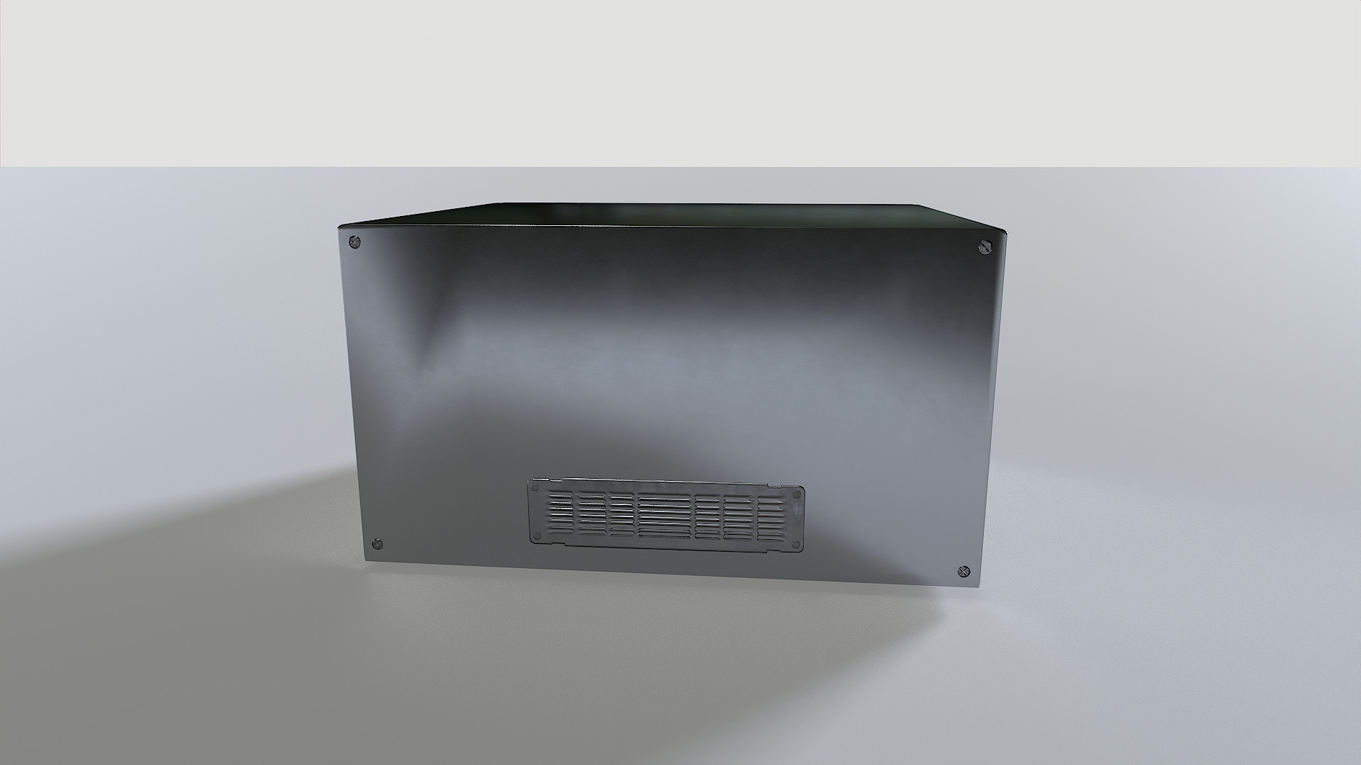 Microwave 2 Low-poly 3D model_4