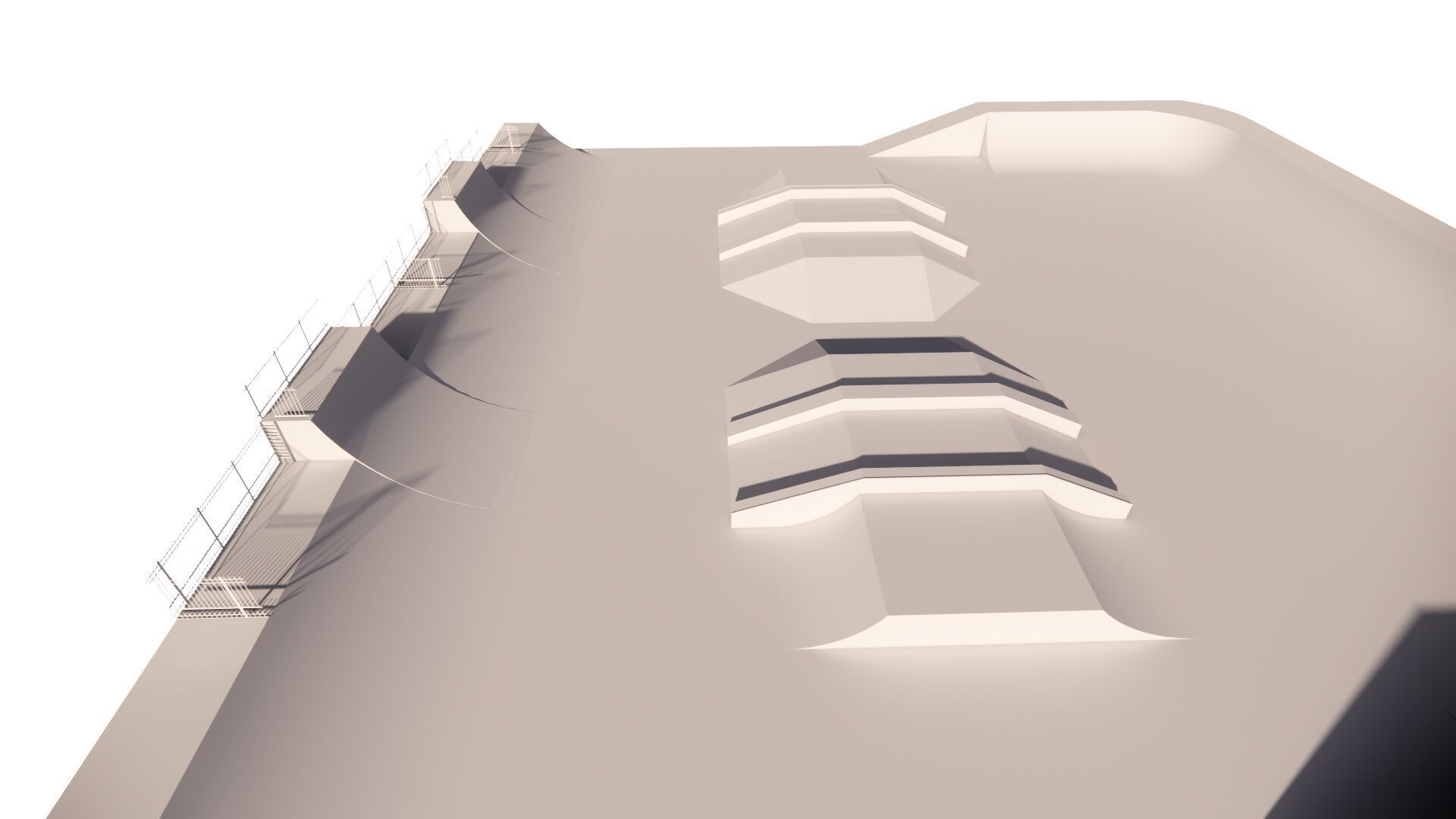 Skatepark-Skate Park PACK 3D model_12