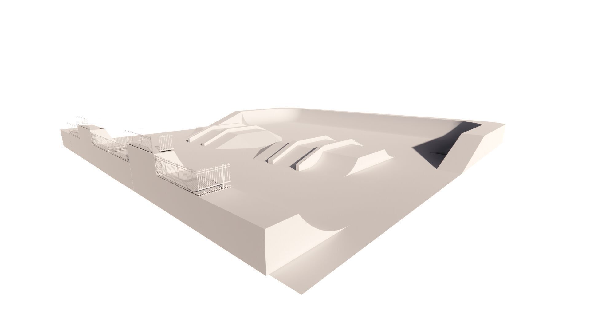 Skatepark-Skate Park PACK 3D model_11