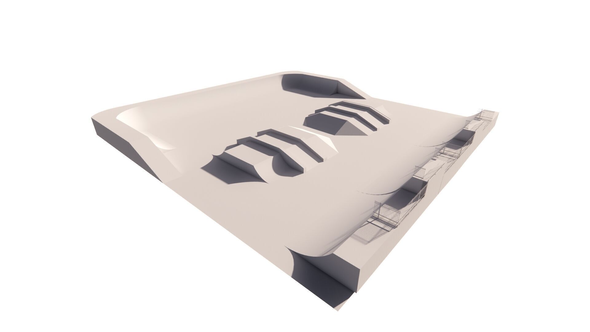 Skatepark-Skate Park PACK 3D model_3