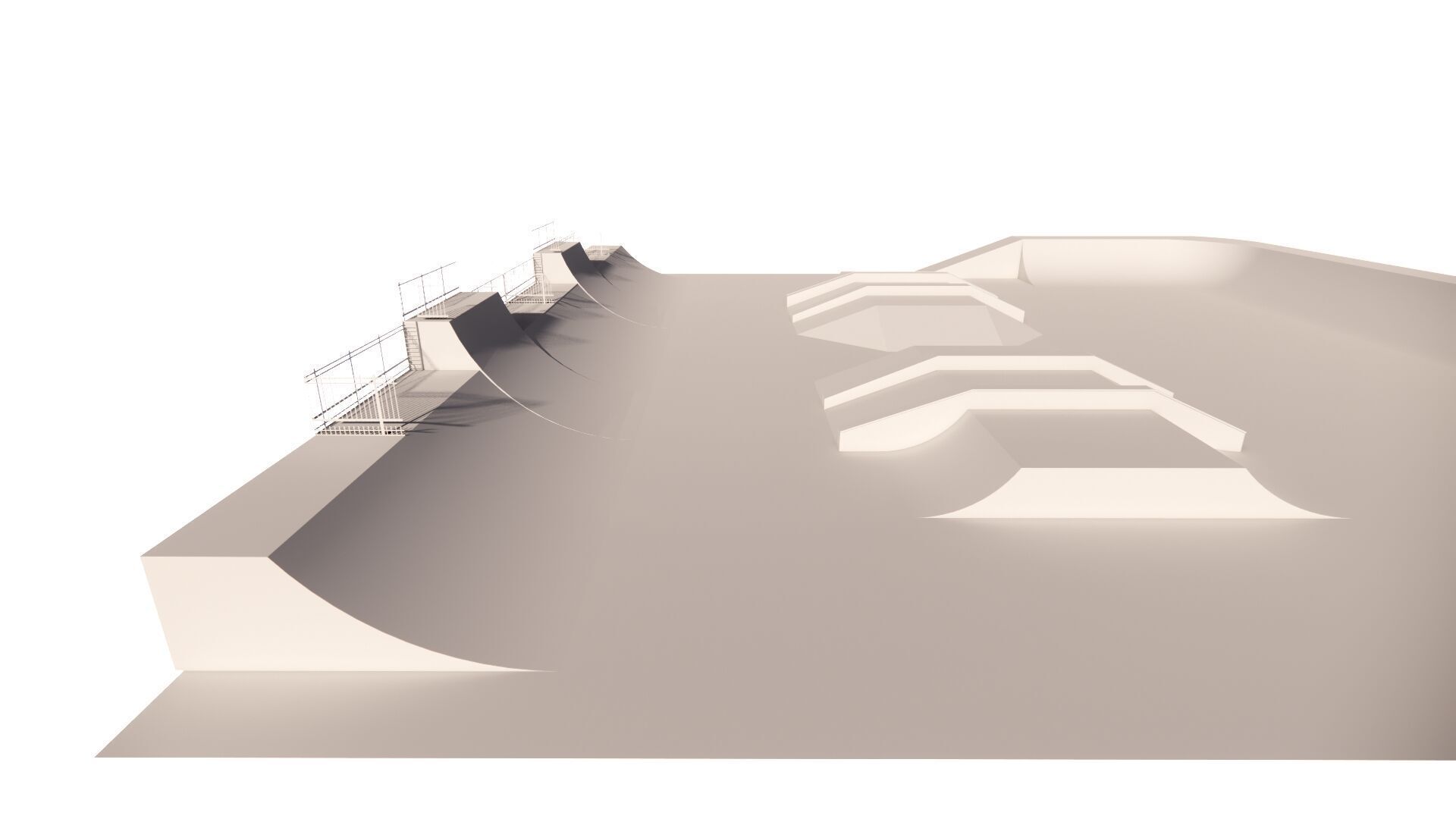 Skatepark-Skate Park PACK 3D model_10