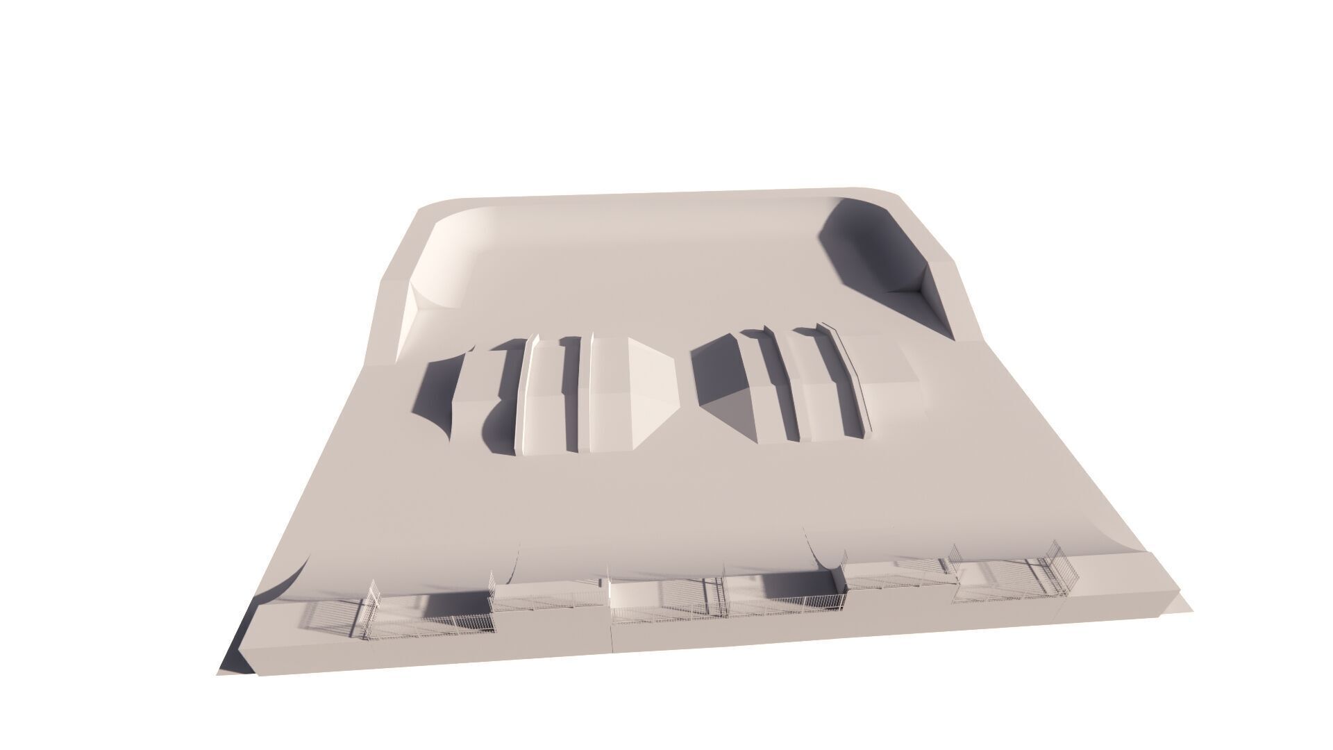 Skatepark-Skate Park PACK 3D model_2