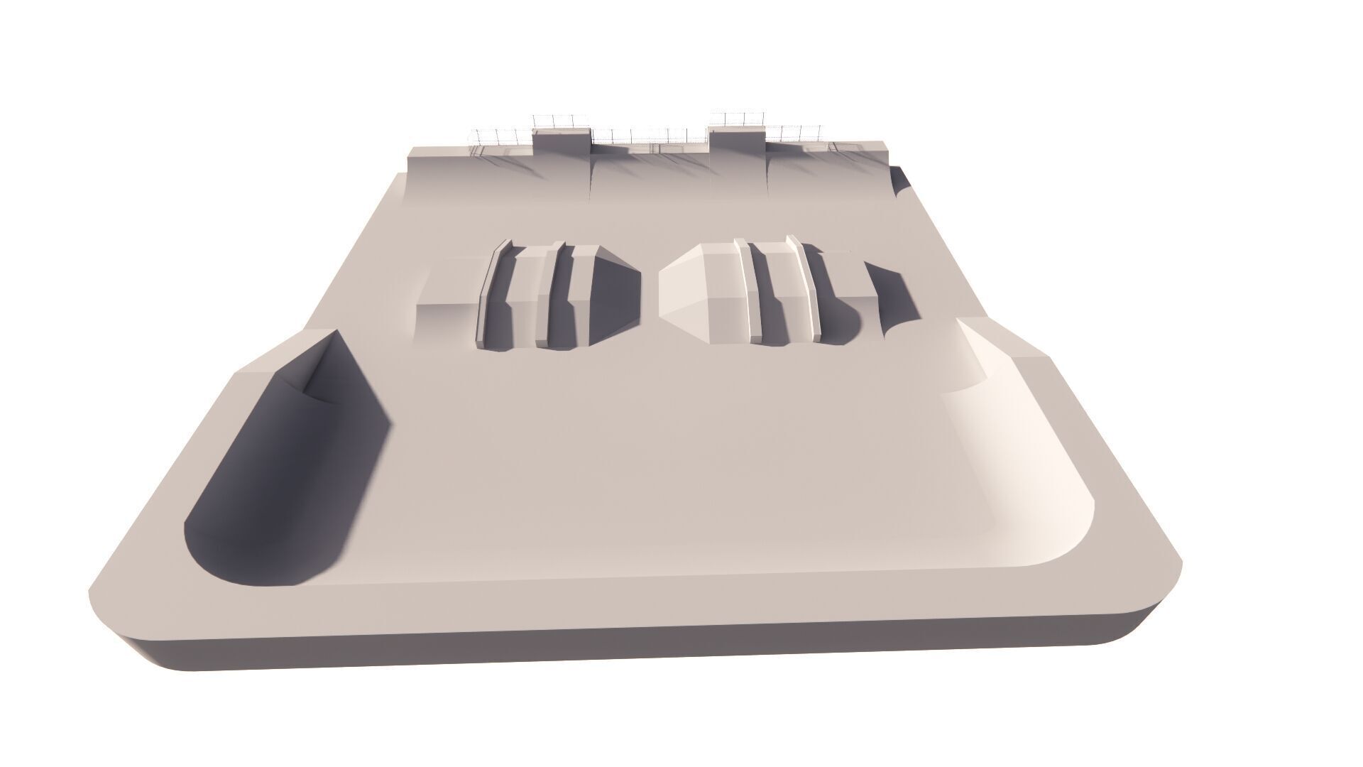 Skatepark-Skate Park PACK 3D model_7