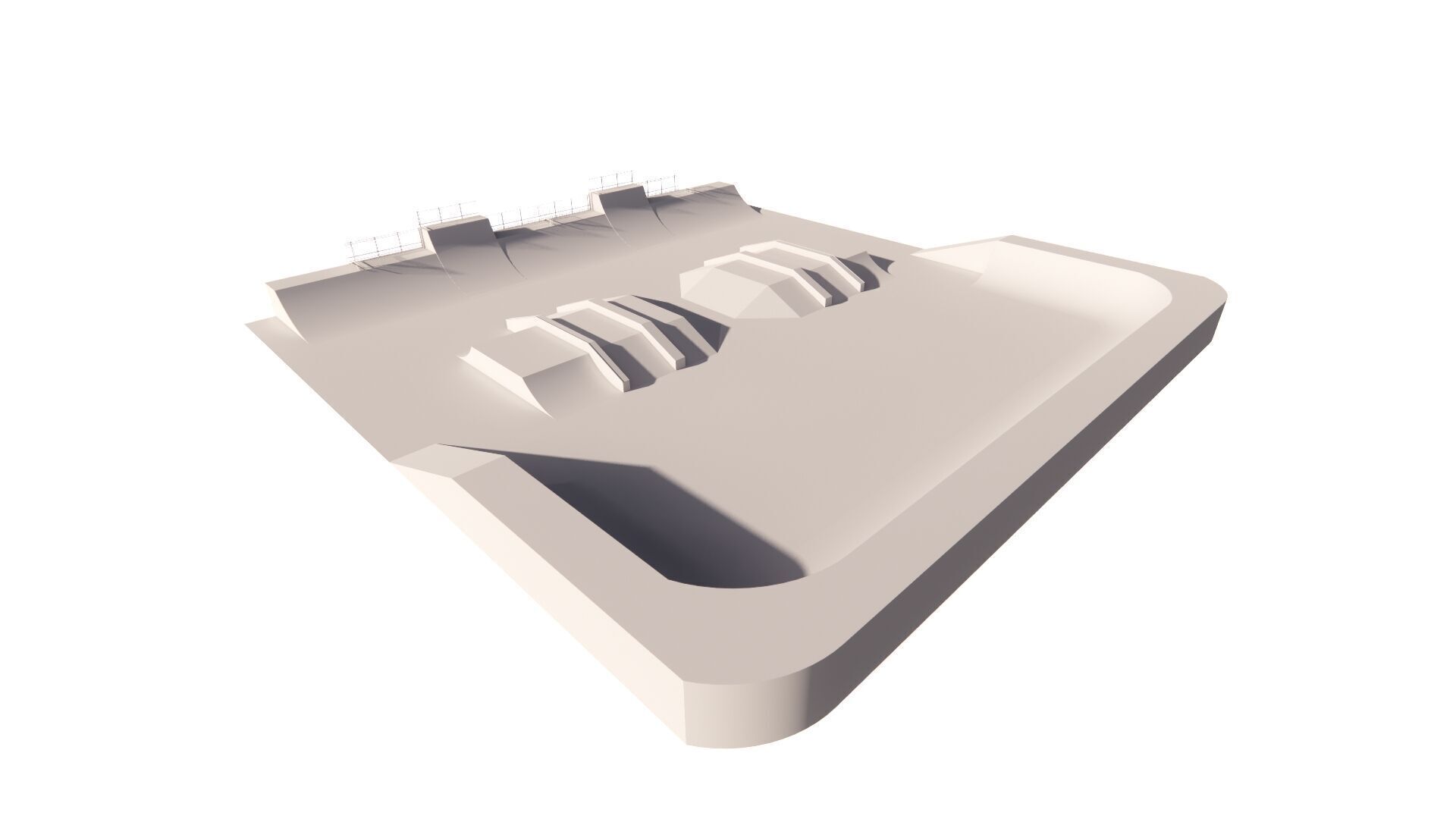 Skatepark-Skate Park PACK 3D model_8