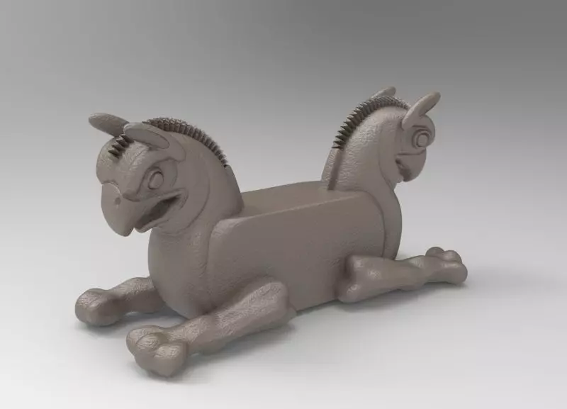Achaemenid Persian griffin 3D model_0