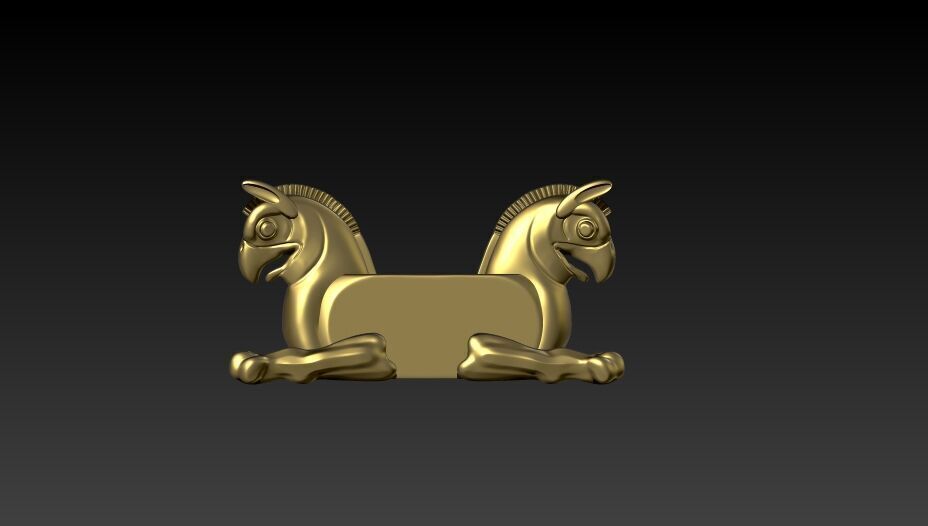 Achaemenid Persian griffin 3D model_3