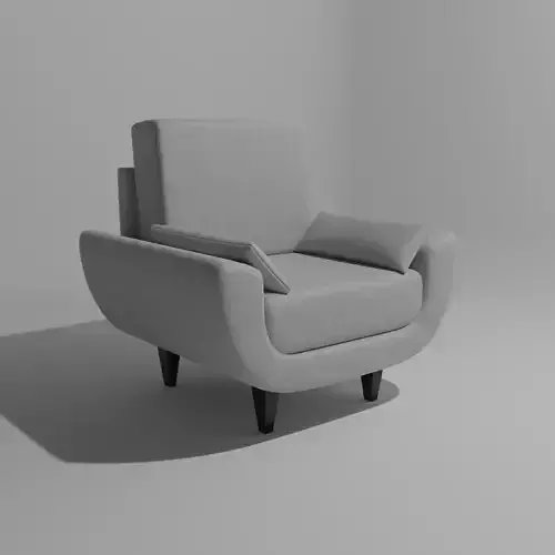 Modern Armchair Low Poly