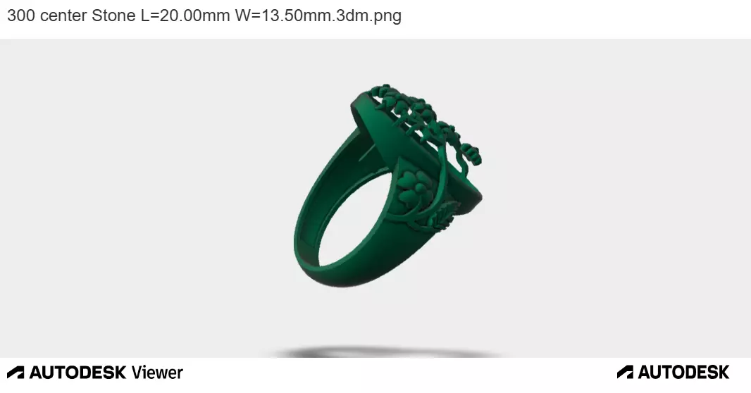 Flourish Royale Ring 3D print model