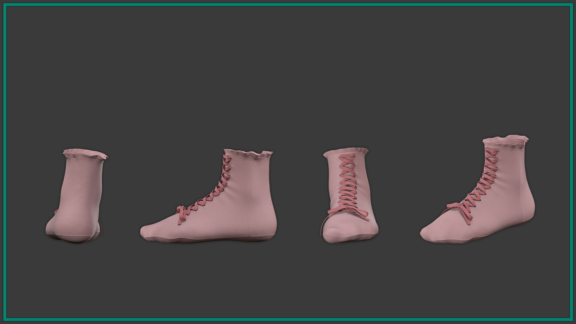 12 female socks-vol2 3D model_12