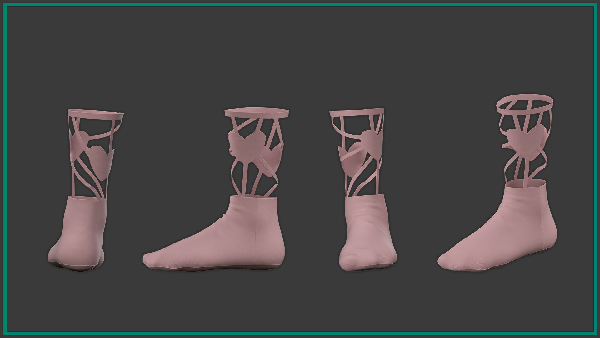 12 female socks-vol2 3D model_11