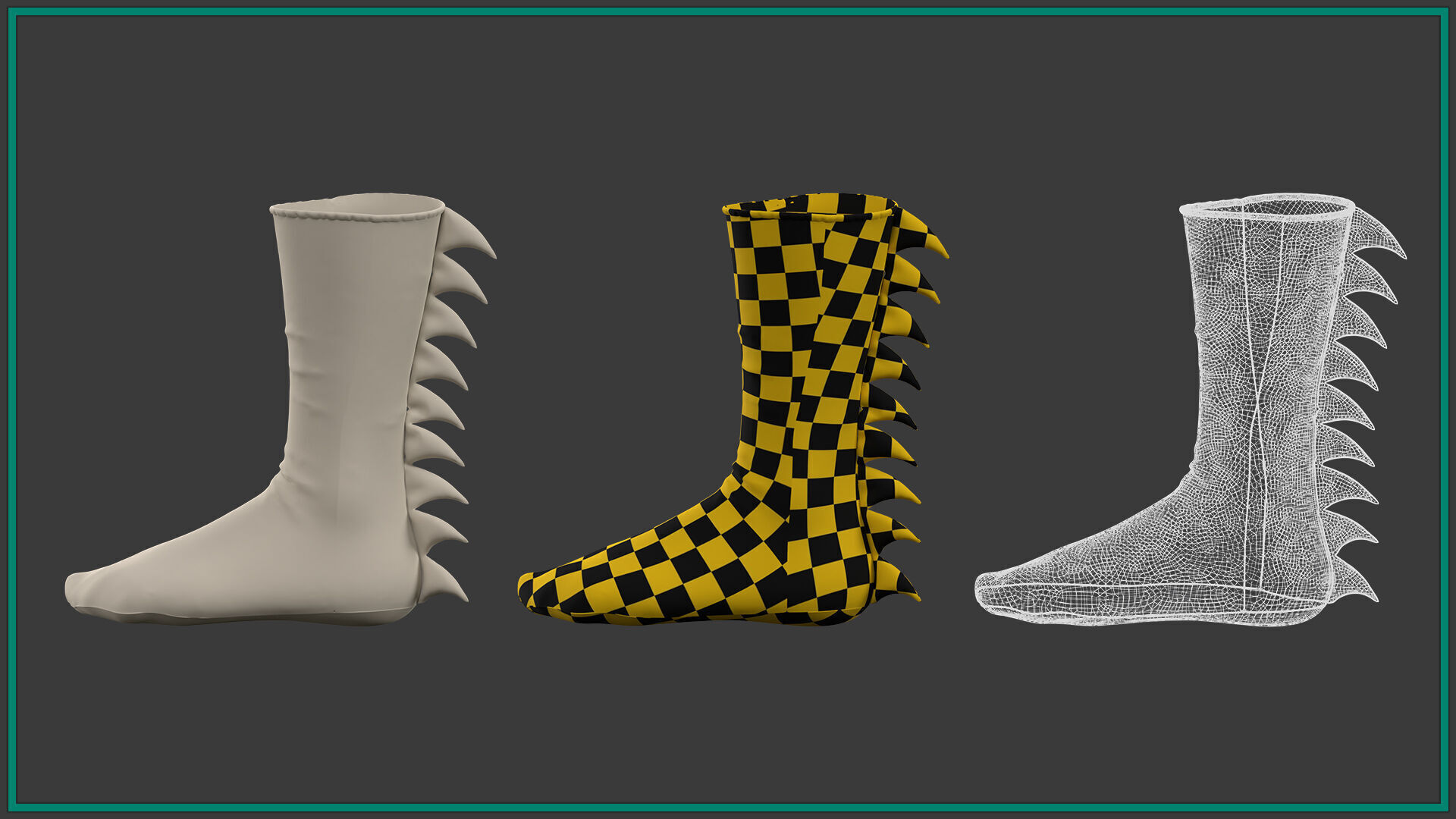 12 female socks-vol2 3D model_13