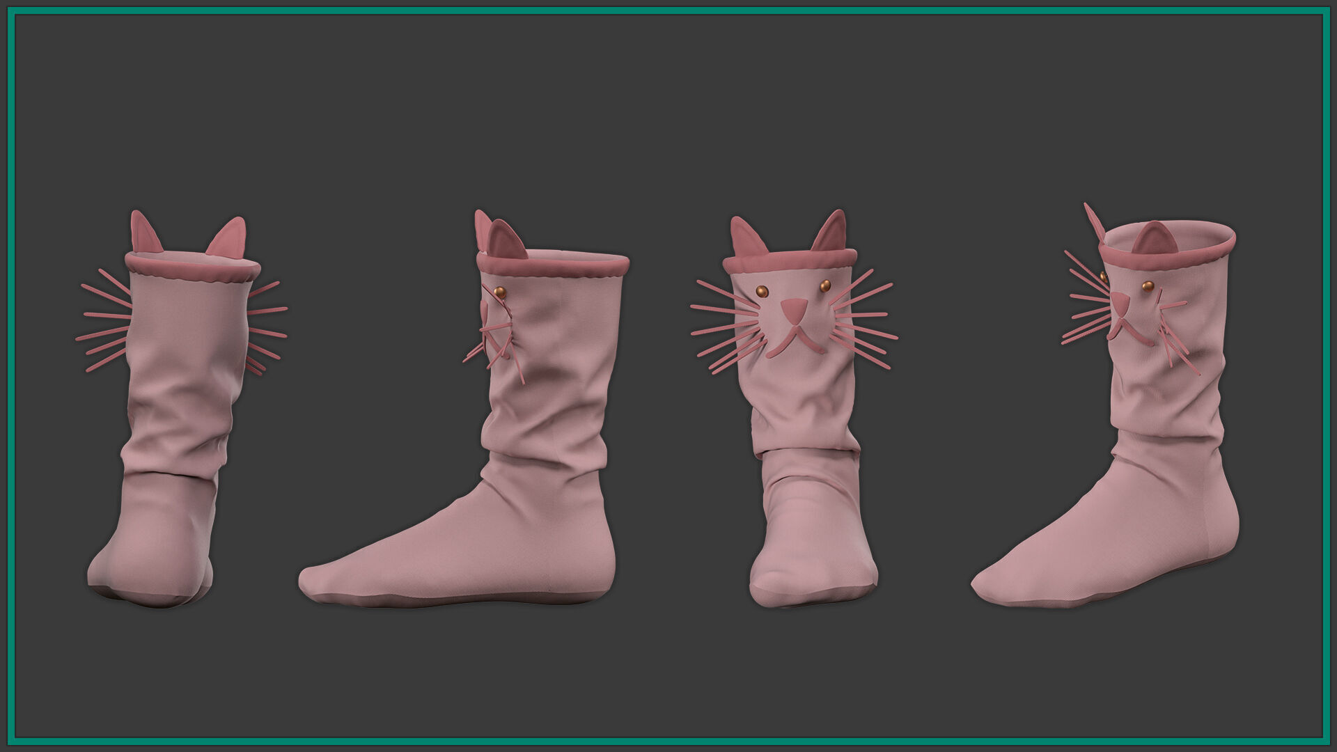 12 female socks-vol2 3D model_10