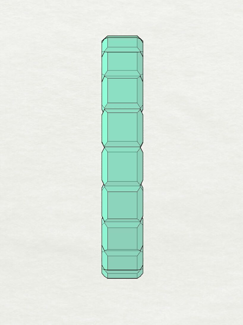 Cube Ring 3D print model_2