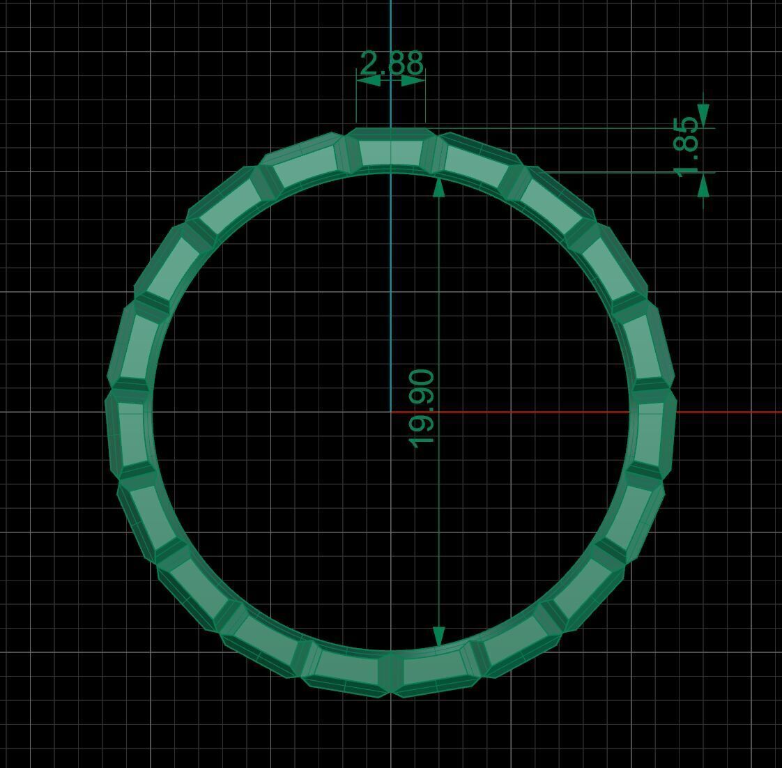 Cube Ring 3D print model_8