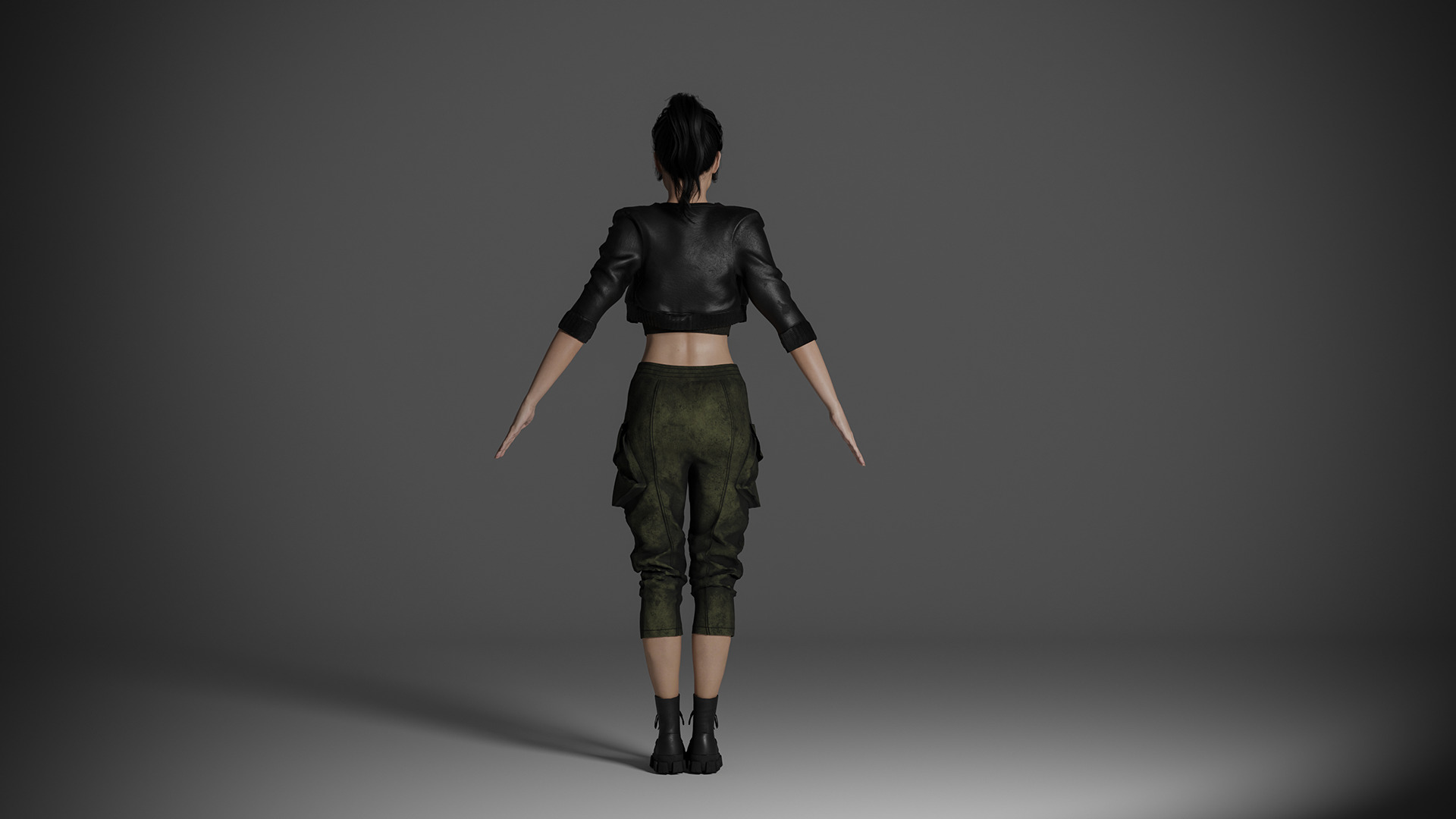 Female Character 3D model_3