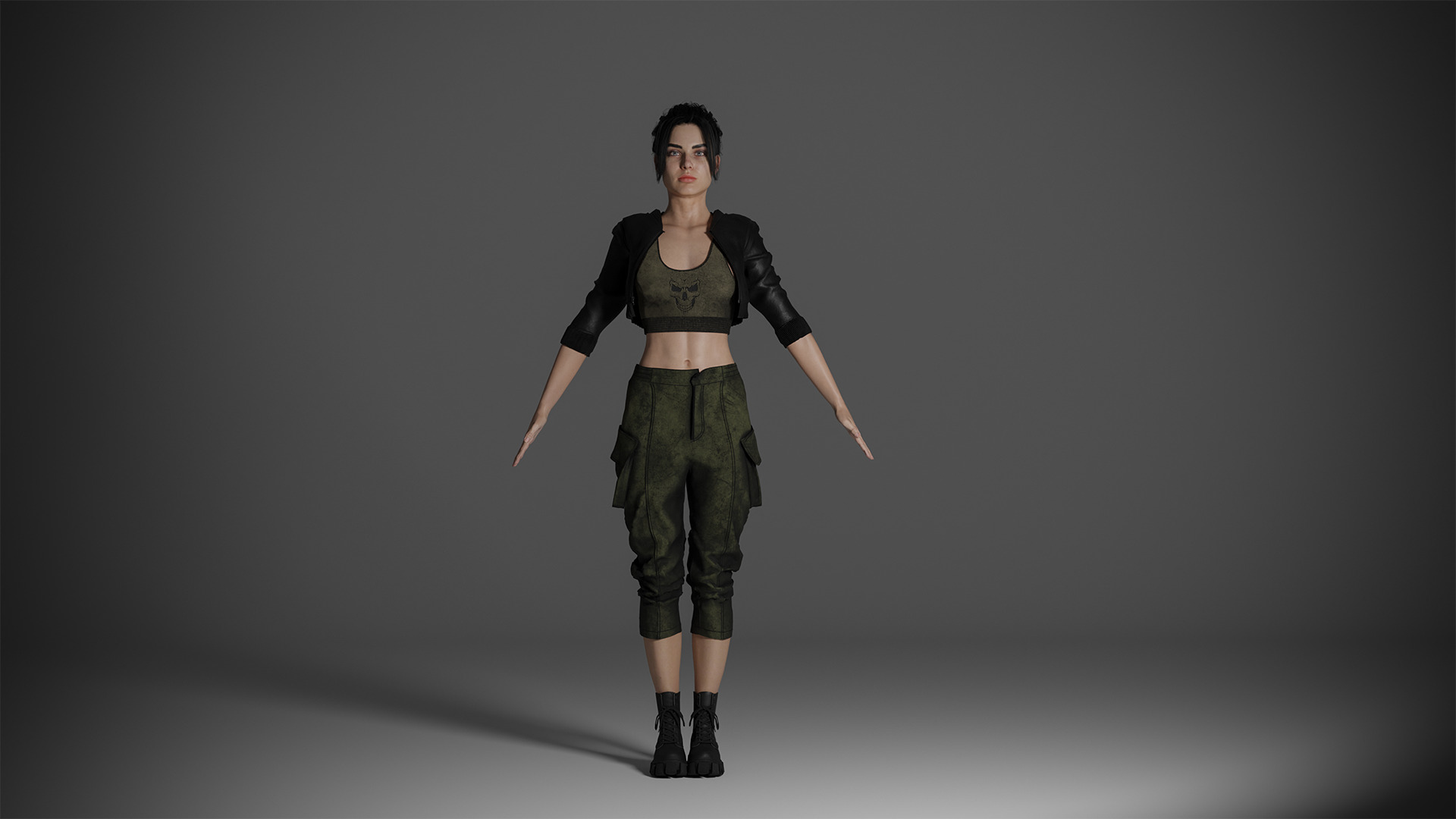 Female Character 3D model_1