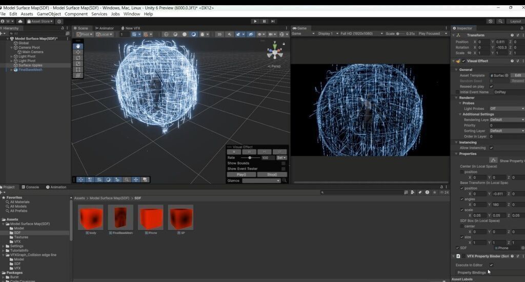 Unity VFX Graph - Collision Edge Line-SDF 3D model_3