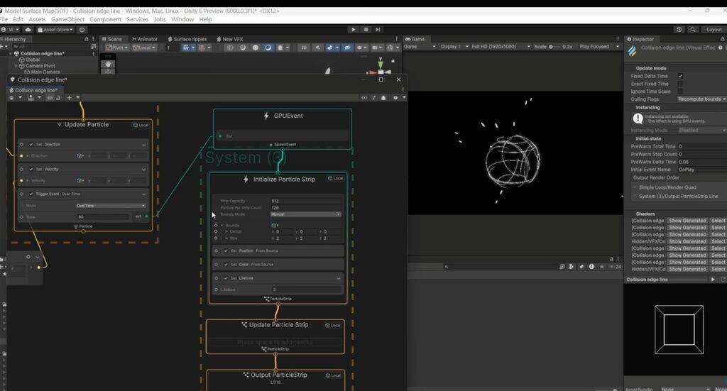 Unity VFX Graph - Collision Edge Line-SDF 3D model_2