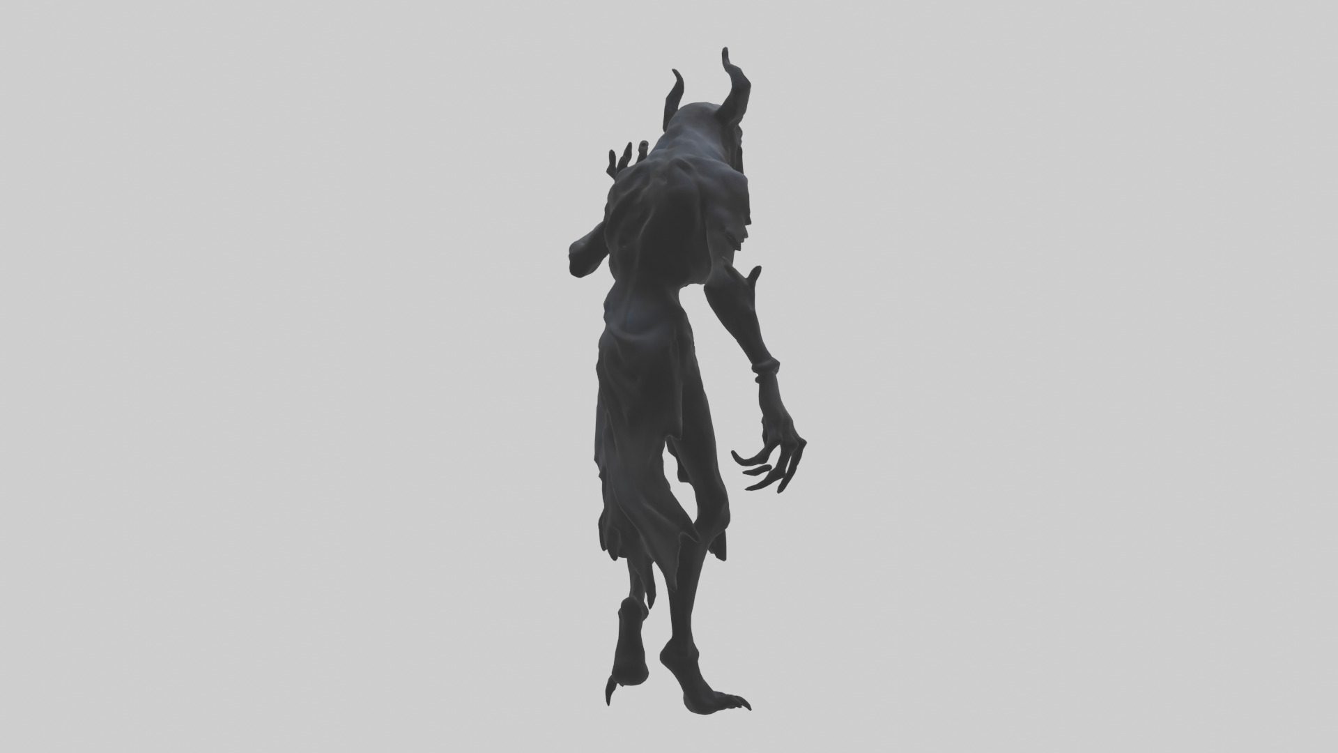 Demonic Shadow model Low-poly 3D model_2