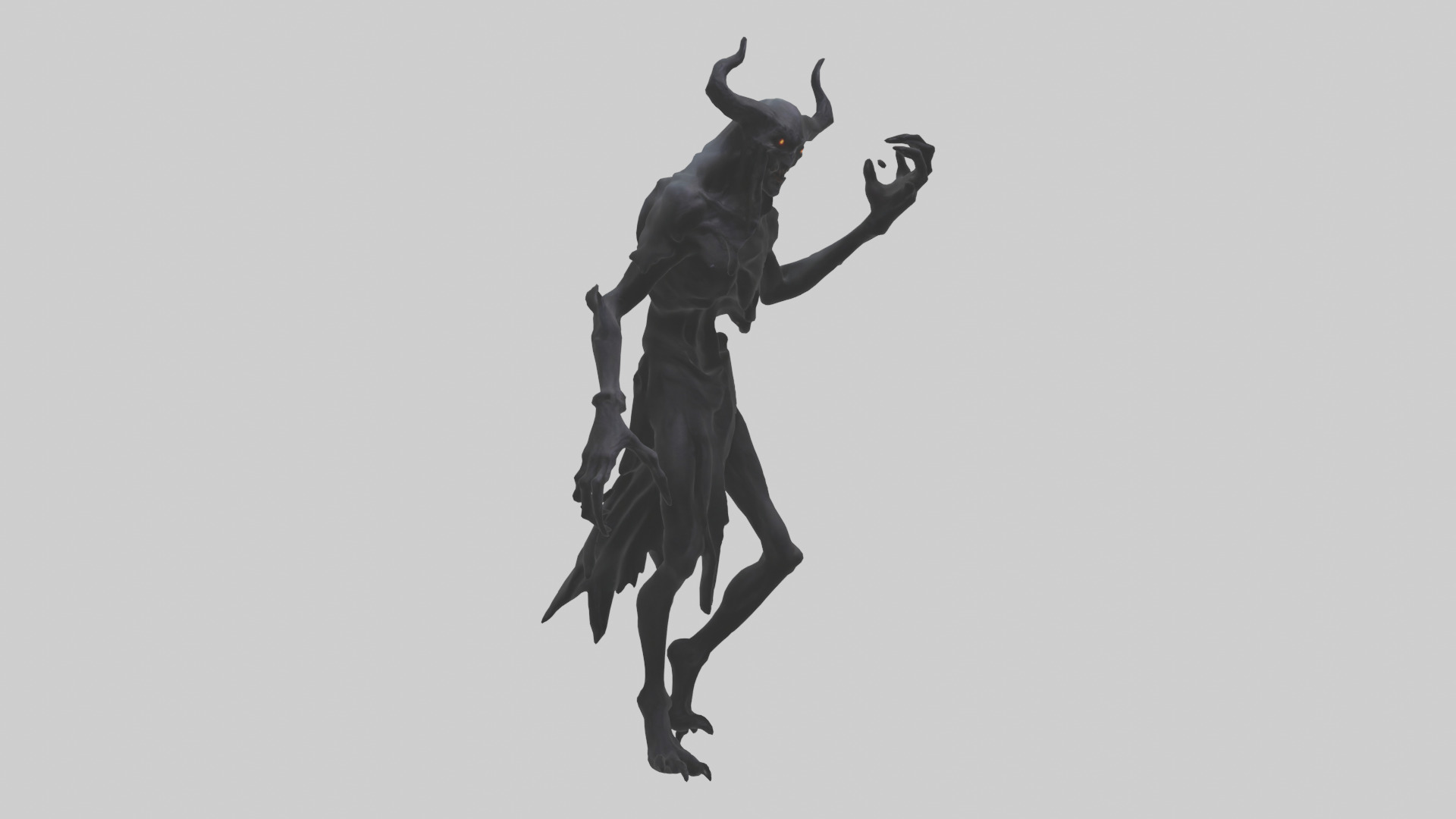 Demonic Shadow model Low-poly 3D model_7