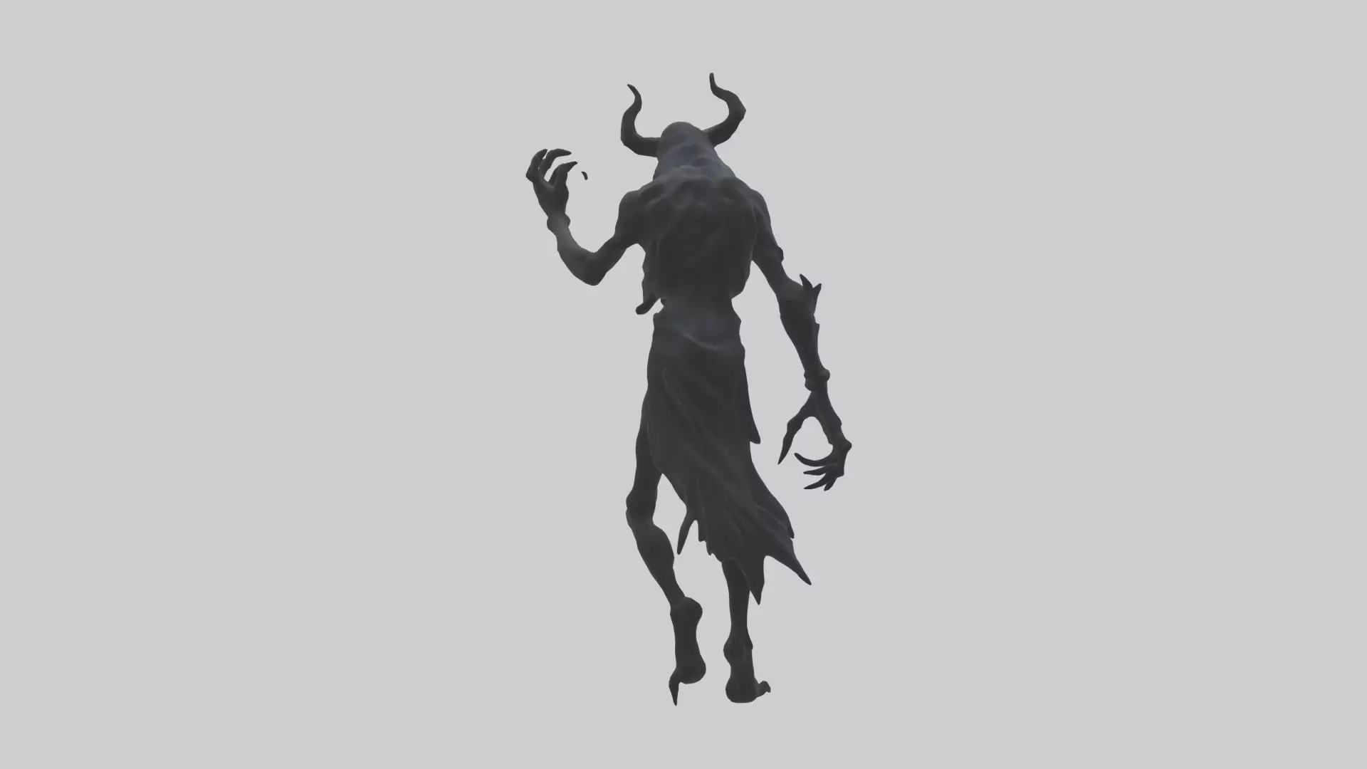 Demonic Shadow model Low-poly 3D model_0
