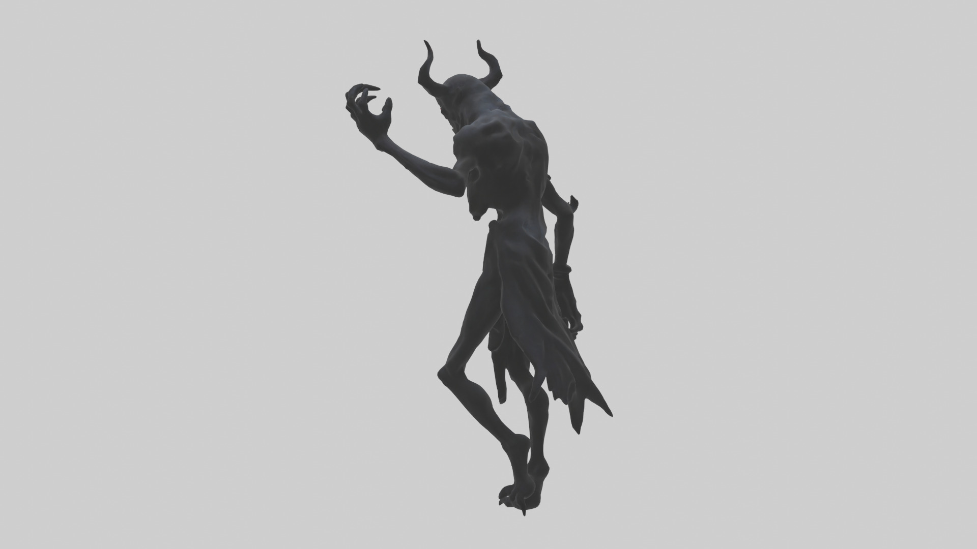 Demonic Shadow model Low-poly 3D model_1