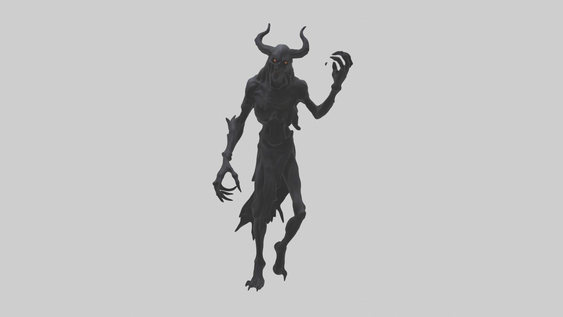 Demonic Shadow model Low-poly 3D model_9
