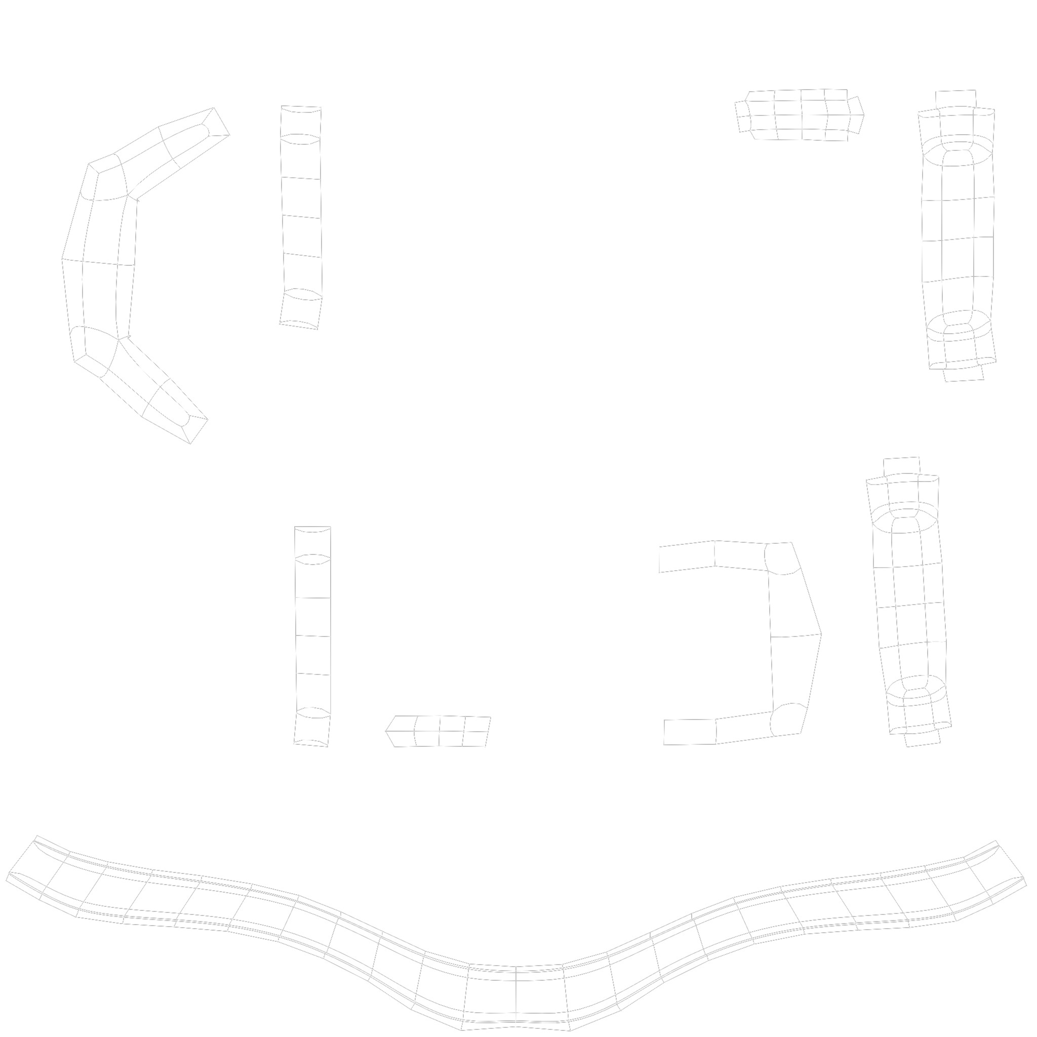 Stylized Anthropomorphic Cat Character Fur Medieval Outfit 3D model_4