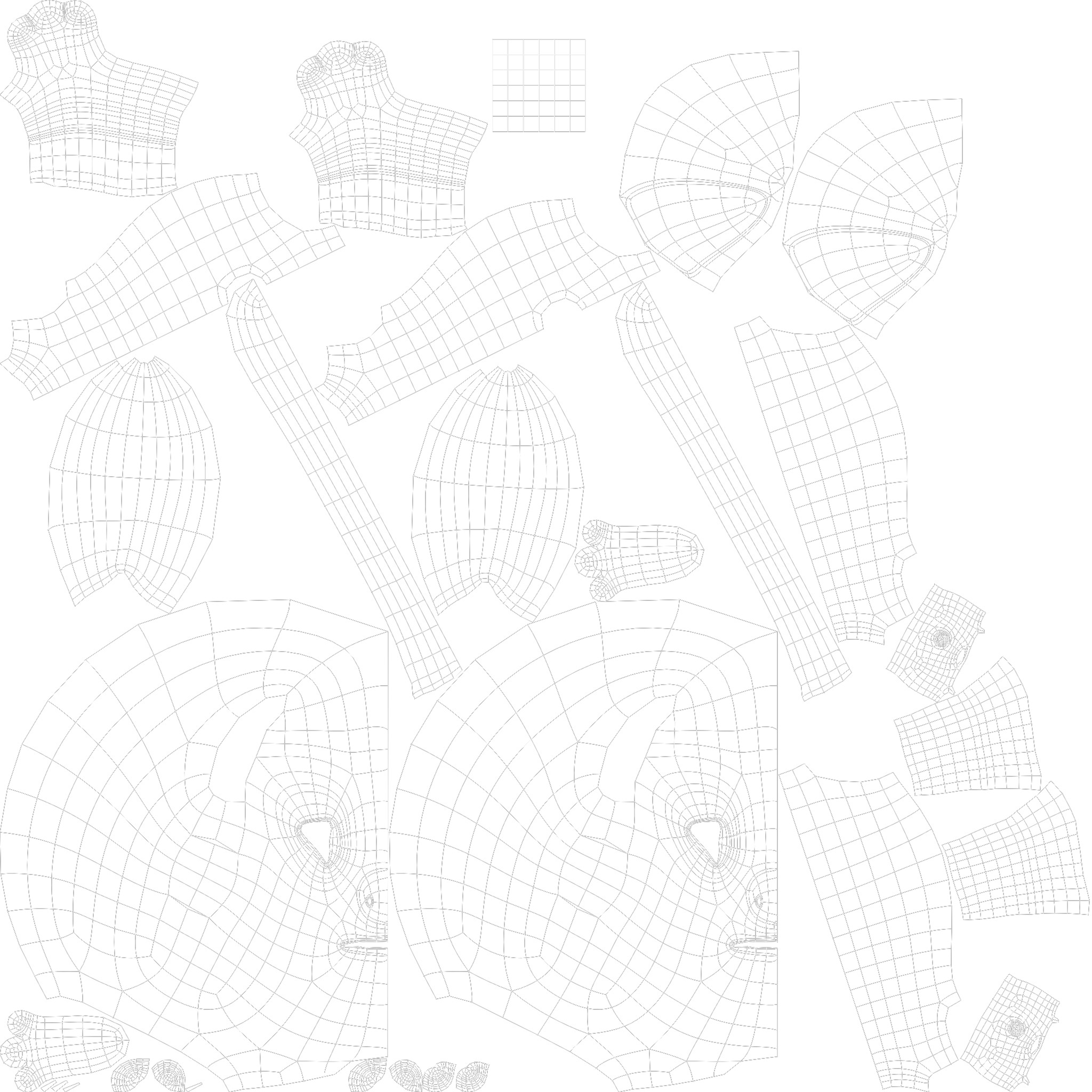 Stylized Anthropomorphic Cat Character Fur Medieval Outfit 3D model_5