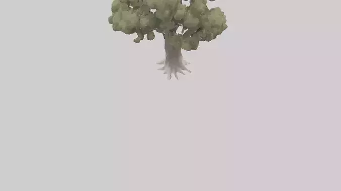 Desert Willow tree model Low-poly 3D model 5