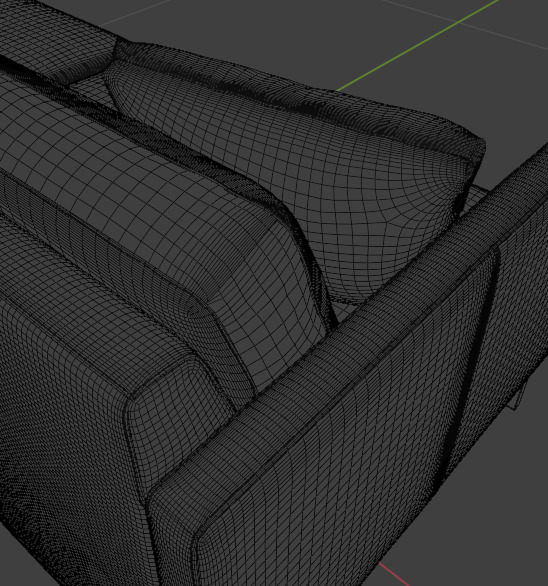 Couch Neoclassic style 3D model_18