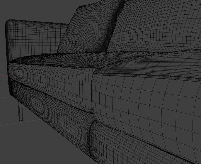 Couch Neoclassic style 3D model_15