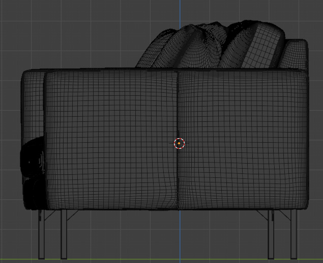Couch Neoclassic style 3D model_11