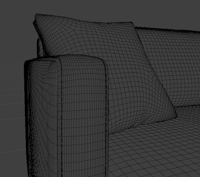Couch Neoclassic style 3D model_14
