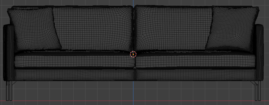 Couch Neoclassic style 3D model_9