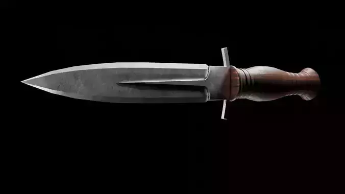 3D Medieval knife
