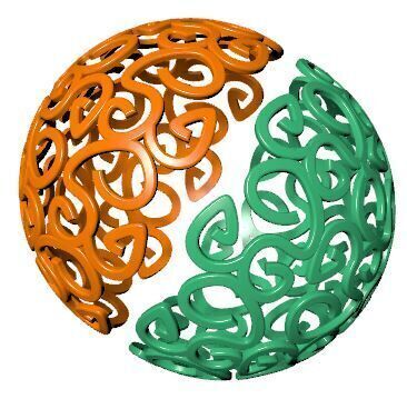 Direct Casting Ball Pendant 3D model Texture 3D print model_12