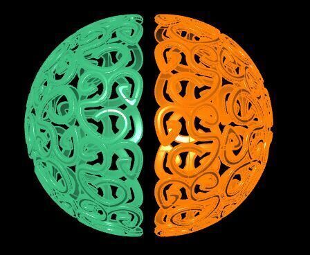 Direct Casting Ball Pendant 3D model Texture 3D print model_10