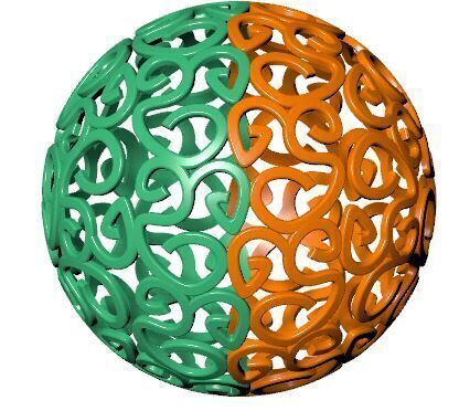 Direct Casting Ball Pendant 3D model Texture 3D print model_17