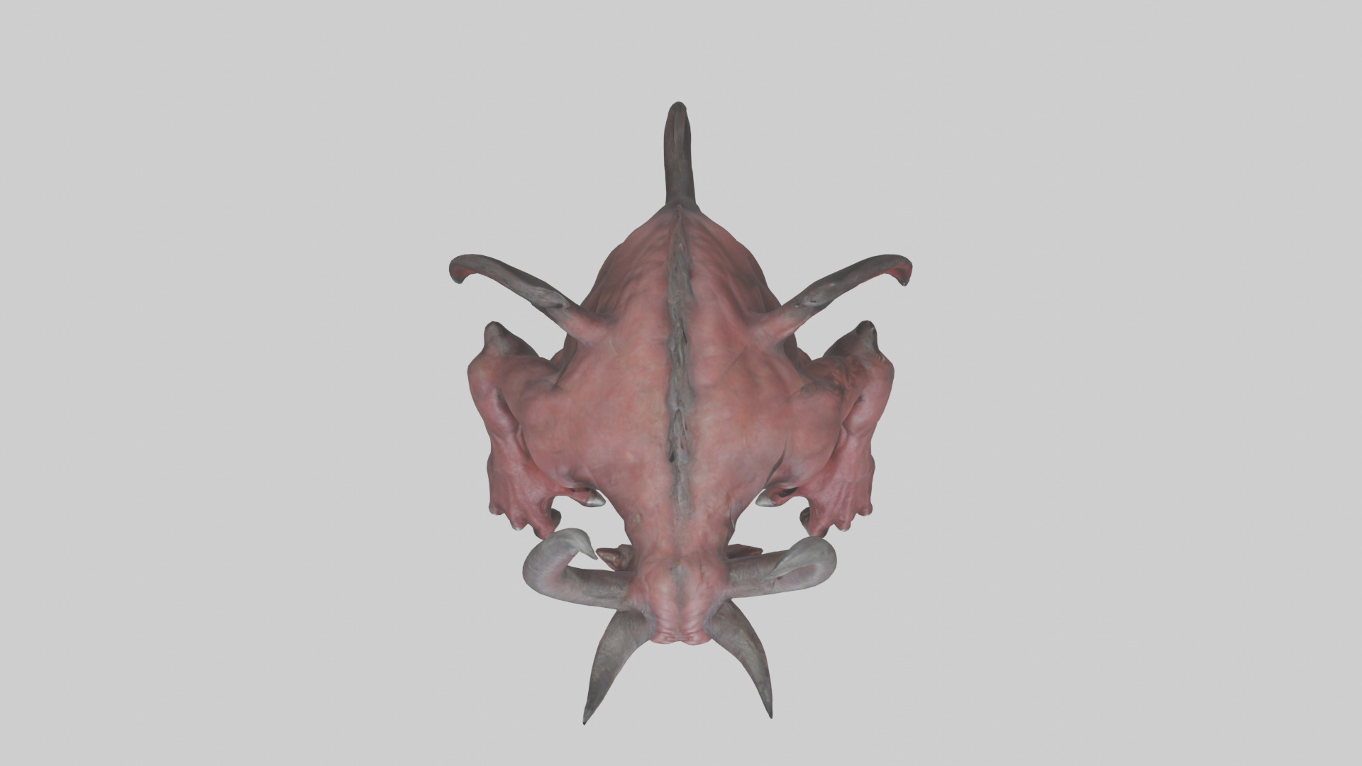 Devil Beast model Low-poly 3D model_14
