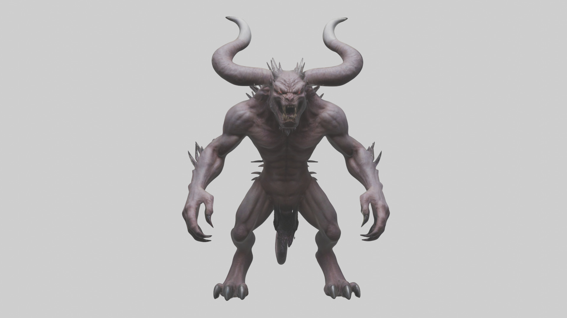 Devil Beast model Low-poly 3D model_26
