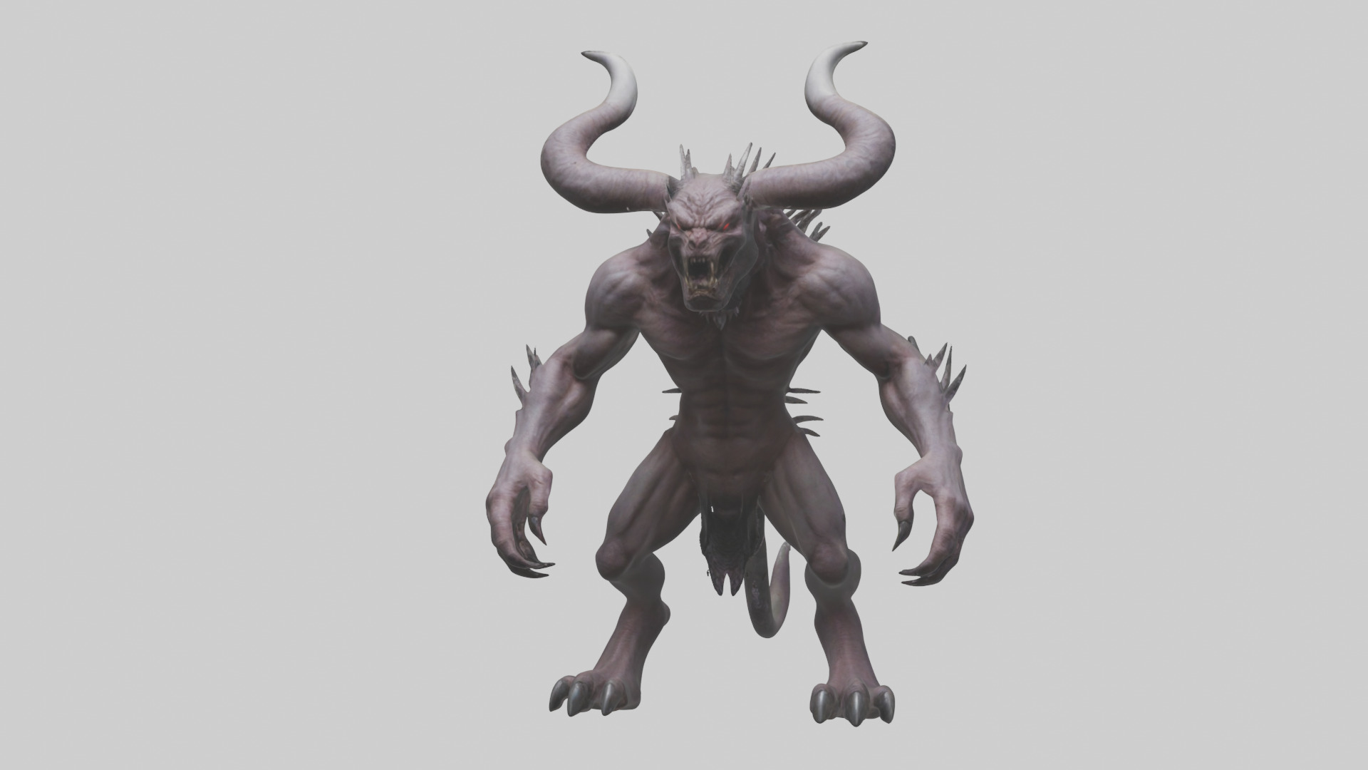 Devil Beast model Low-poly 3D model_21