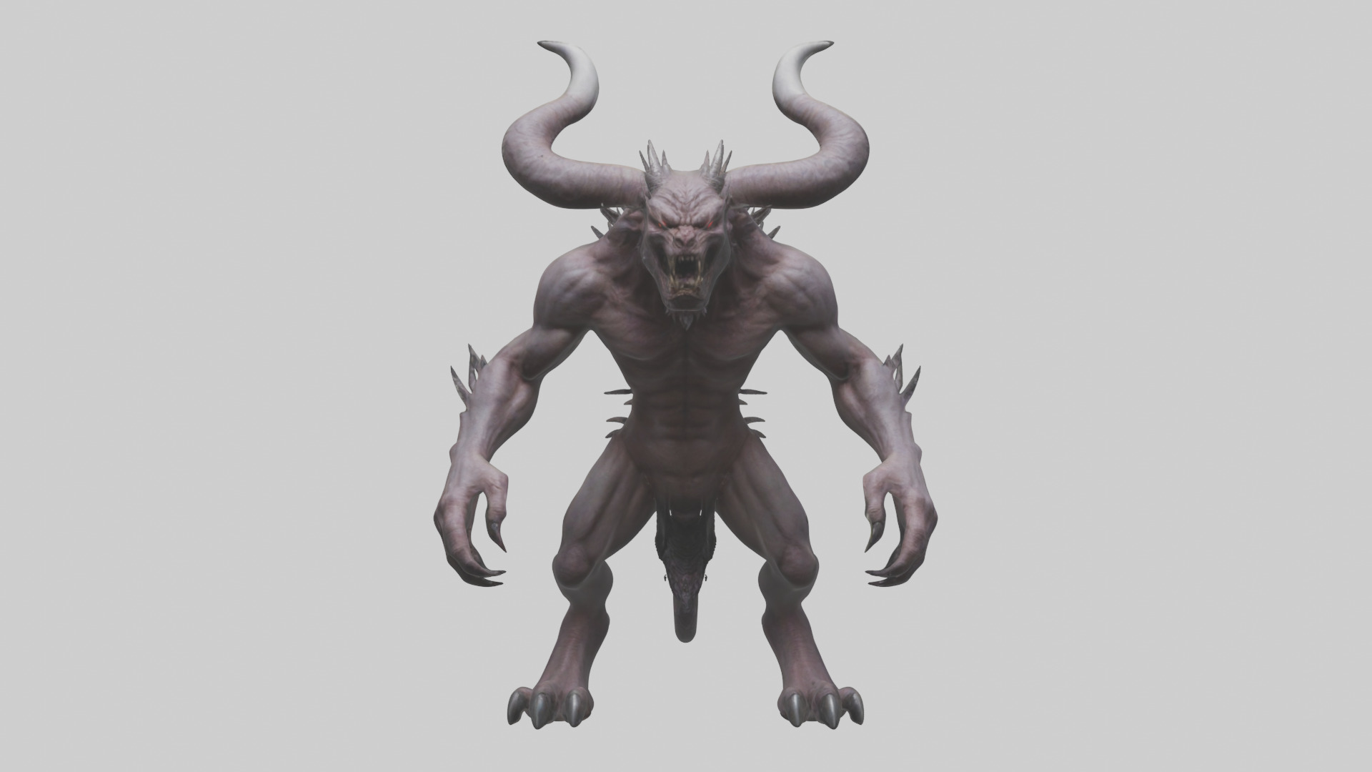 Devil Beast model Low-poly 3D model_19