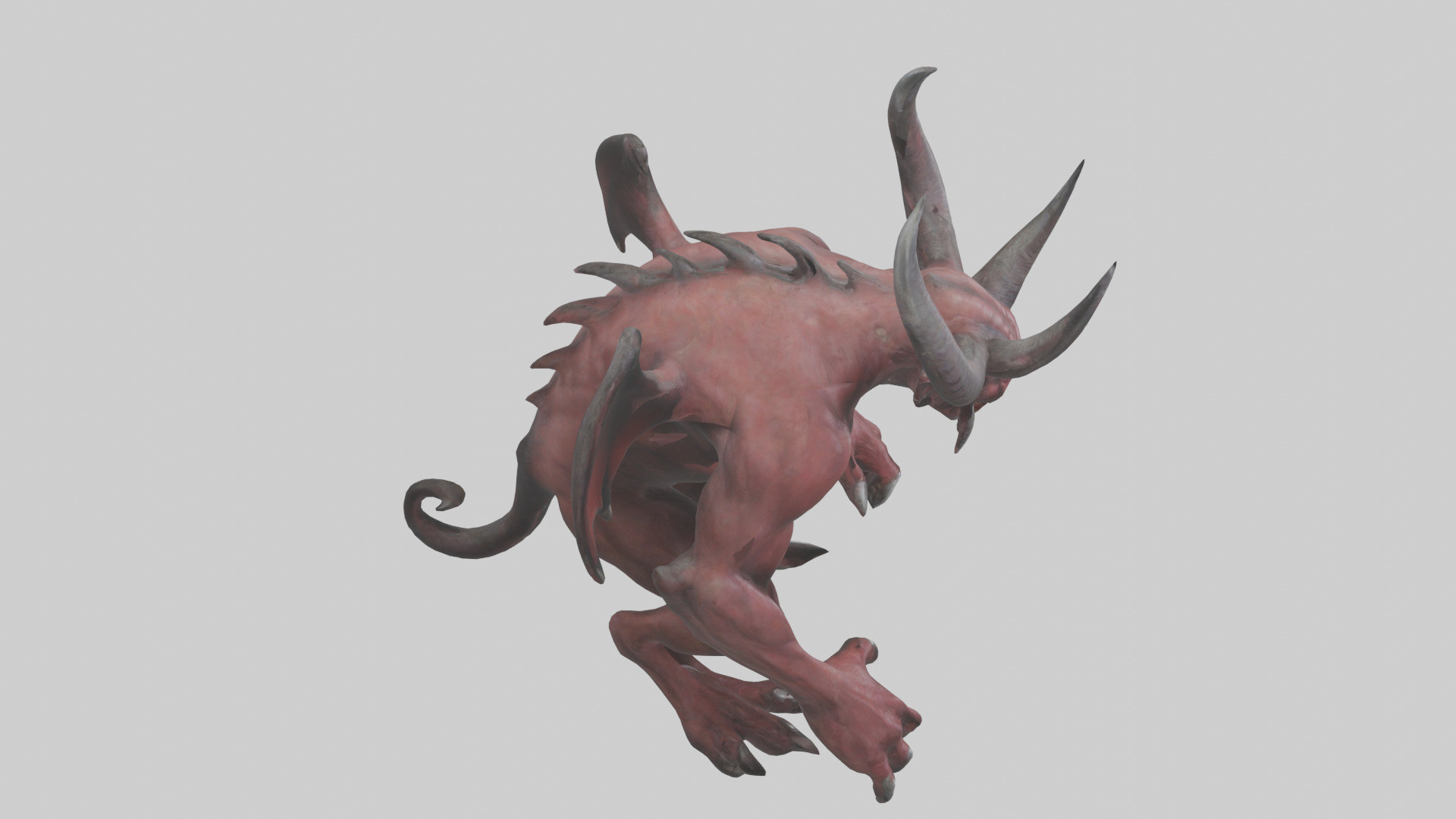 Devil Beast model Low-poly 3D model_18