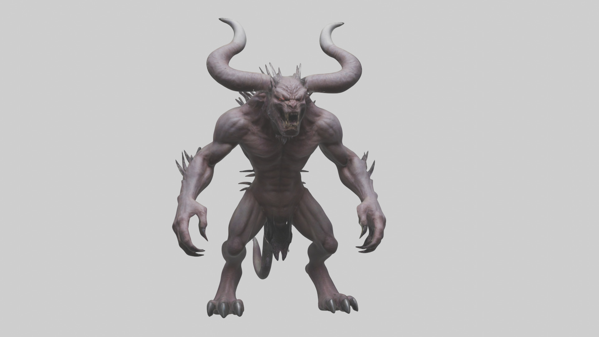 Devil Beast model Low-poly 3D model_25
